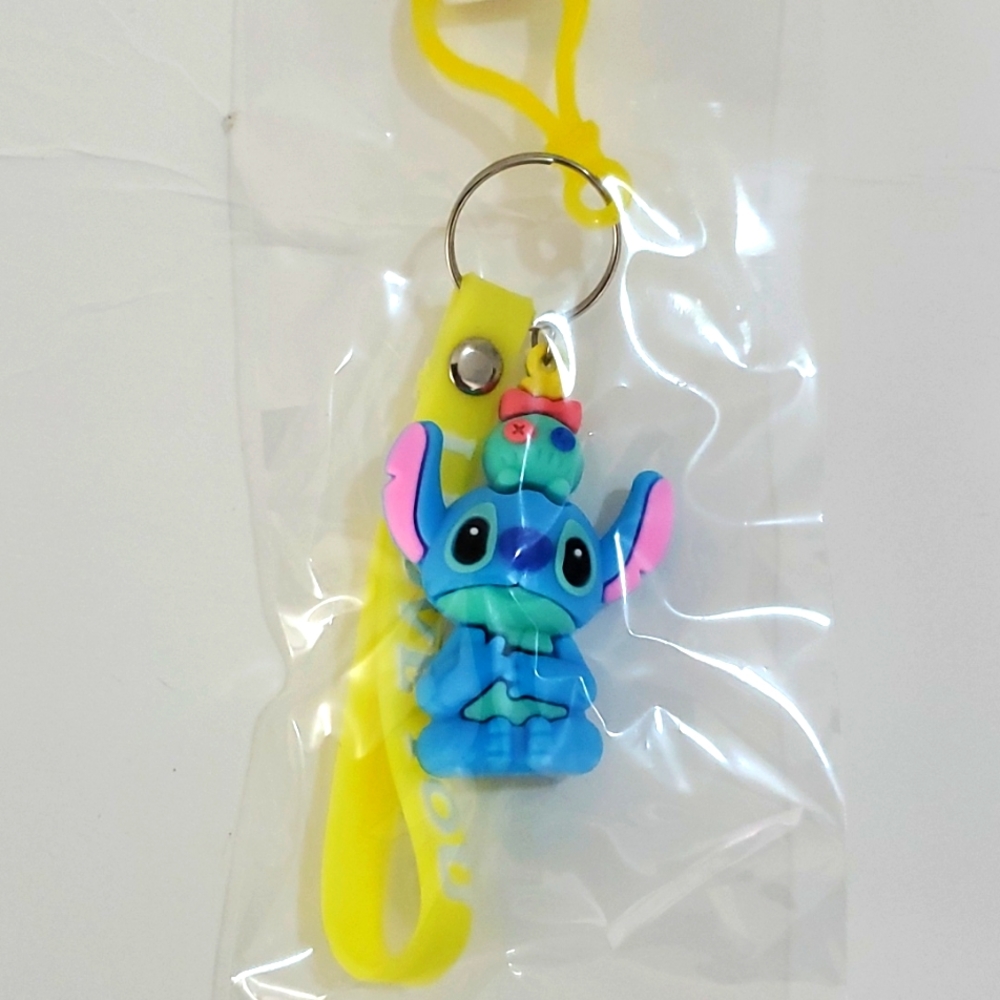 Lilo Stitch style SIlicone Keychain